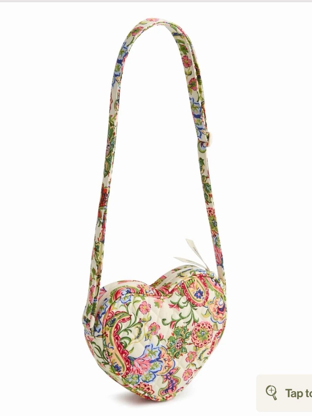Vera Bradley Verona Heart Crossbody - Vibrant Paisley NWT